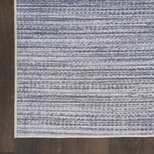 HomeRoots 6' Gray and Ivory Abstract Area Rug – Modern Power Loom Design, Washable, Non-Skid, Easy Care Floor Decor 6' X 9' 533171