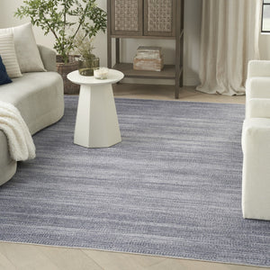 HomeRoots 6' Gray and Ivory Abstract Area Rug – Modern Power Loom Design, Washable, Non-Skid, Easy Care Floor Decor 6' X 9' 533171