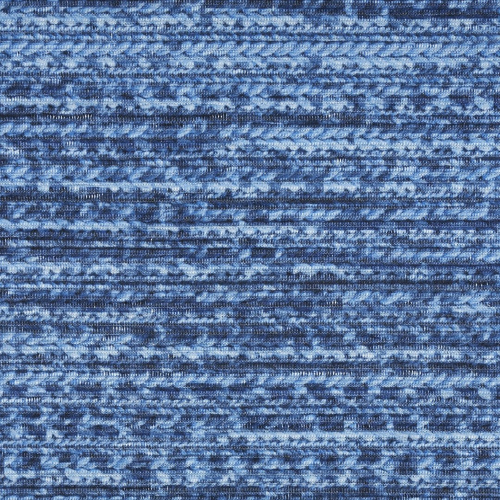 HomeRoots 8' Blue and Gray Abstract Area Rug - Modern Power Loomed Design with Non-Skid Backing, Washable Care 8' X 10' 533179