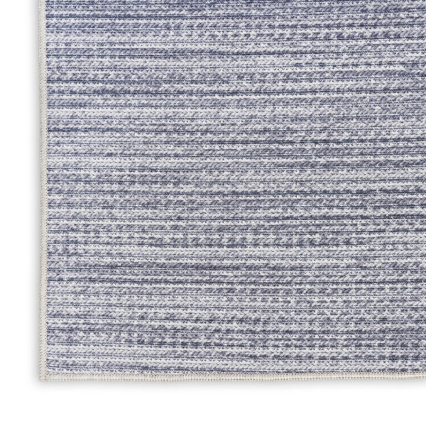 HomeRoots 6' Gray and Ivory Abstract Area Rug – Modern Power Loom Design, Washable, Non-Skid, Easy Care Floor Decor 8' X 10' 533181