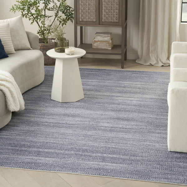 HomeRoots 6' Gray and Ivory Abstract Area Rug – Modern Power Loom Design, Washable, Non-Skid, Easy Care Floor Decor 8' X 10' 533181