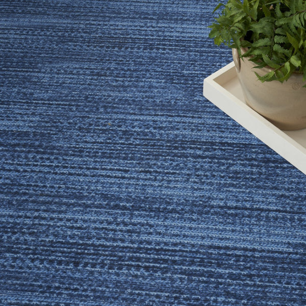 HomeRoots 6' Modern Blue Abstract Area Rug - Power Loomed, Washable, Non-Skid Design for Any Space 9' X 12' 533184