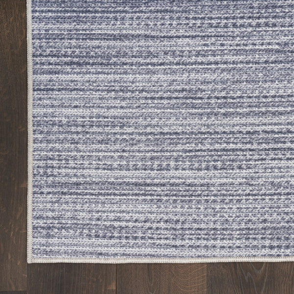 HomeRoots 9' Gray Distressed Washable Area Rug - Modern Low-Pile Design for Effortless Style in Any Space 533186