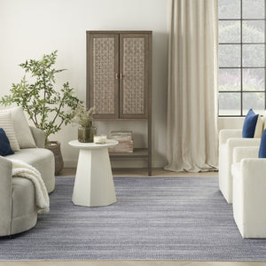 HomeRoots 9' Gray Distressed Washable Area Rug - Modern Low-Pile Design for Effortless Style in Any Space 533186