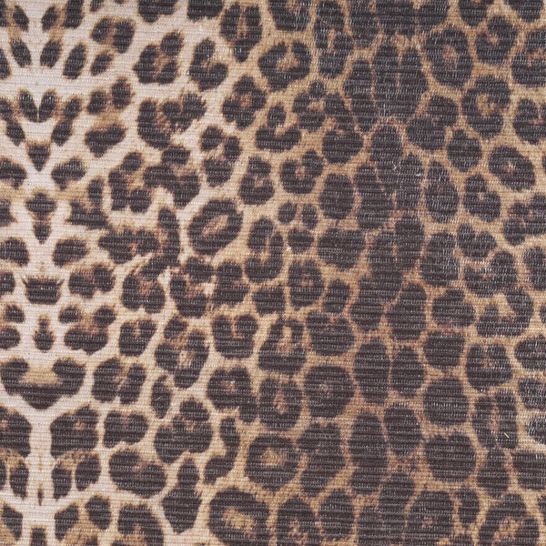 Homeroots 8' X 10' Brown And Ivory Leopard Print Power Loom Washable Non Skid Area Rug  Cotton Blend 533193