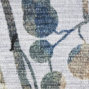 HomeRoots 6' Ivory Blue and Gray Floral Area Rug - Timeless Power Loom Design, Washable & Non-Skid for Comfort 6' X 9' 533218
