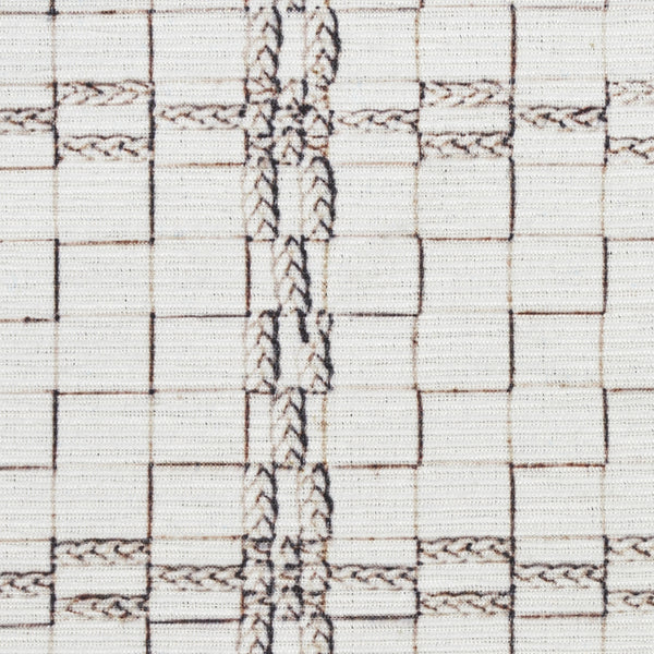 Homeroots 6' X 9' Ivory And Gray Geometric Power Loom Washable Non Skid Area Rug  Cotton Blend 533249