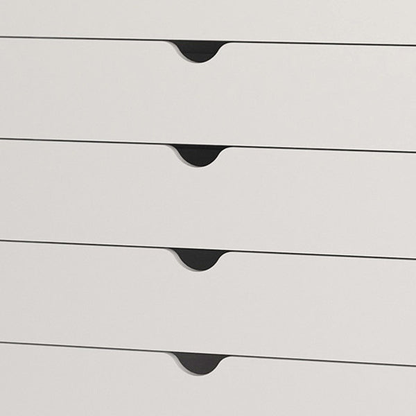 Homeroots 36" Elegant Five Drawer Dresser - Enhance Your Space With Stylish Storage & Timeless Design White Manufactured Wood 533281