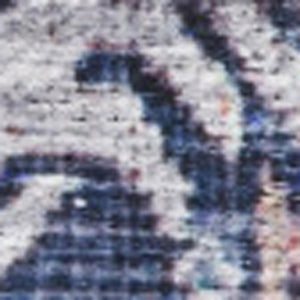 HomeRoots 5' Blue and Red Oriental Area Rug - Distressed Power Loom Design, Washable, Non-Skid for Easy Care 5' X 8' 533300