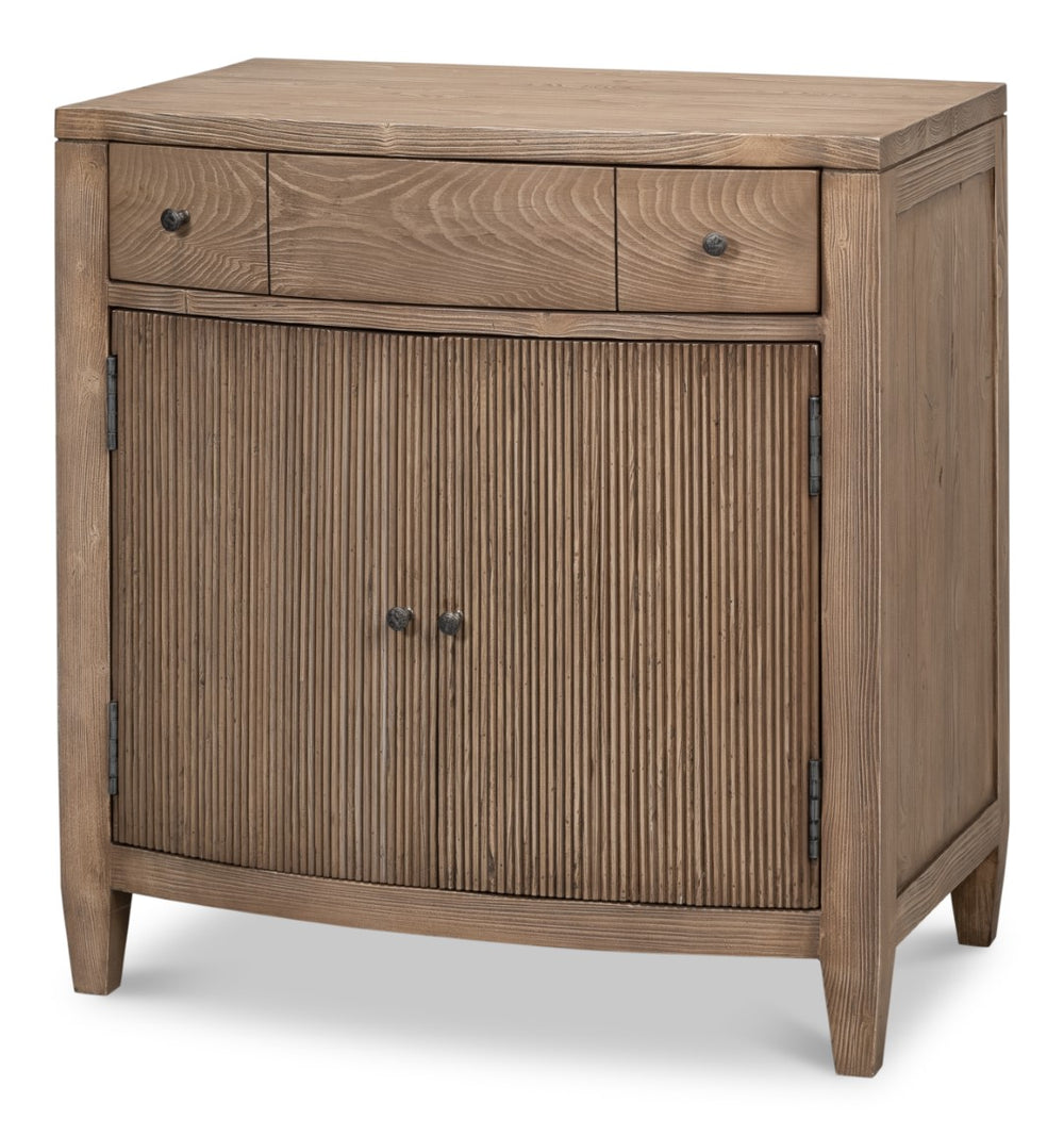 Sarreid Vineyards Door Chest - Elegant Pinewood Design With Flaky Finish & Durable Cast Iron Hardware Brown  53331