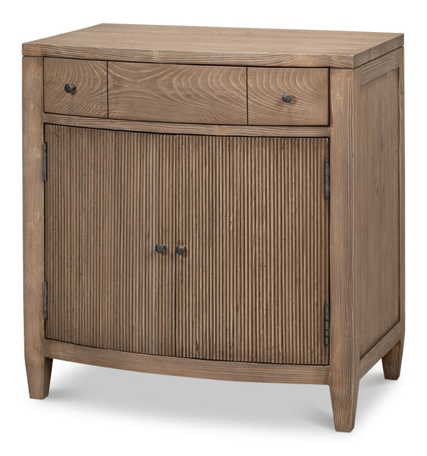 Sarreid Vineyards Door Chest - Elegant Pinewood Design With Flaky Finish & Durable Cast Iron Hardware Brown  53331