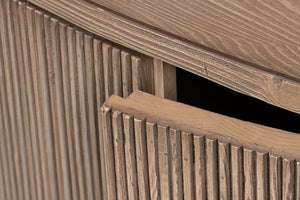 Sarreid Vineyards Door Chest - Elegant Pinewood Design With Flaky Finish & Durable Cast Iron Hardware Brown  53331