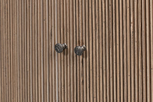 Sarreid Vineyards Door Chest - Elegant Pinewood Design With Flaky Finish & Durable Cast Iron Hardware Brown  53331