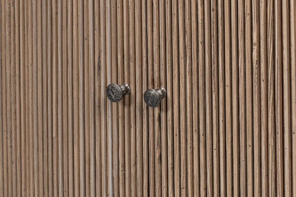 Sarreid Vineyards Door Chest - Elegant Pinewood Design With Flaky Finish & Durable Cast Iron Hardware Brown  53331