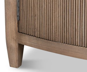 Sarreid Vineyards Door Chest - Elegant Pinewood Design With Flaky Finish & Durable Cast Iron Hardware Brown  53331