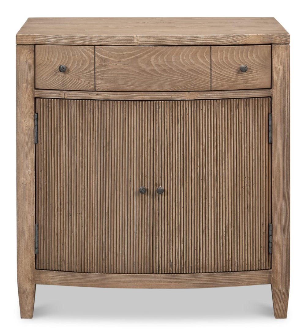 Sarreid Vineyards Door Chest - Elegant Pinewood Design With Flaky Finish & Durable Cast Iron Hardware Brown  53331