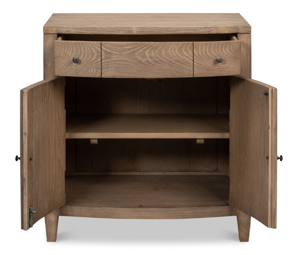 Sarreid Vineyards Door Chest - Elegant Pinewood Design With Flaky Finish & Durable Cast Iron Hardware Brown  53331