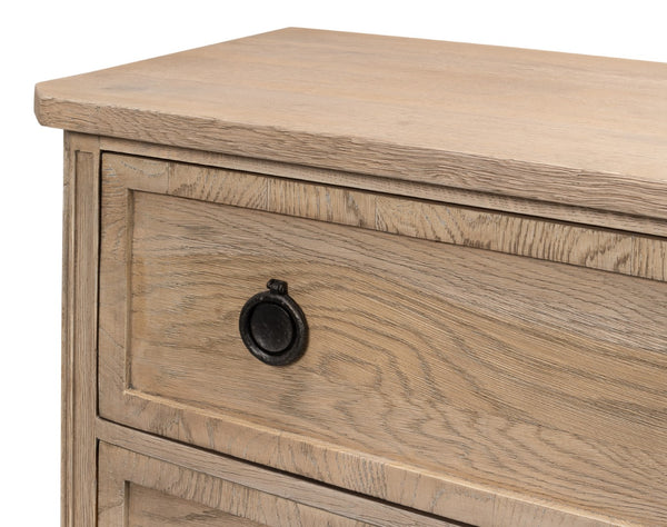 Sarreid Gordon Flaky Pine Finish Chest - Elegant Oak Storage Solution For Stylish Home Organization Tan  53332