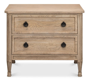 Sarreid Gordon Flaky Pine Finish Chest - Elegant Oak Storage Solution For Stylish Home Organization Tan  53332