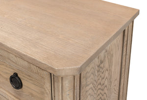 Sarreid Gordon Flaky Pine Finish Chest - Elegant Oak Storage Solution For Stylish Home Organization Tan  53332