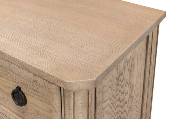 Sarreid Gordon Flaky Pine Finish Chest - Elegant Oak Storage Solution For Stylish Home Organization Tan  53332