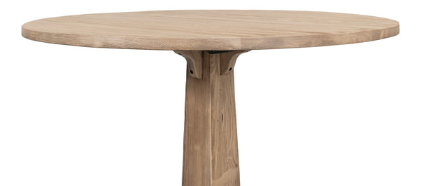 Sarreid Perry Flaky Pine Finish Bistro Table - Elegant Rustic Charm For Your Dining Space And Gatherings Brown  53334