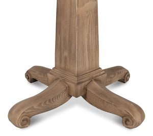 Sarreid Perry Flaky Pine Finish Bistro Table - Elegant Rustic Charm For Your Dining Space And Gatherings Brown  53334