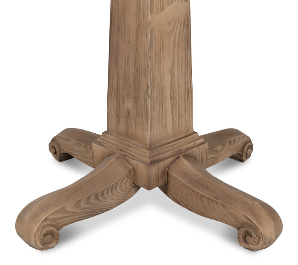 Sarreid Perry Flaky Pine Finish Bistro Table - Elegant Rustic Charm For Your Dining Space And Gatherings Brown  53334