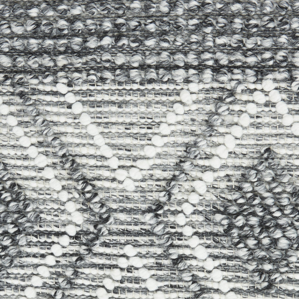 Homeroots 5' X 8' Gray And Ivory Geometric Hand Woven Area Rug With Fringe  Polyester 533370