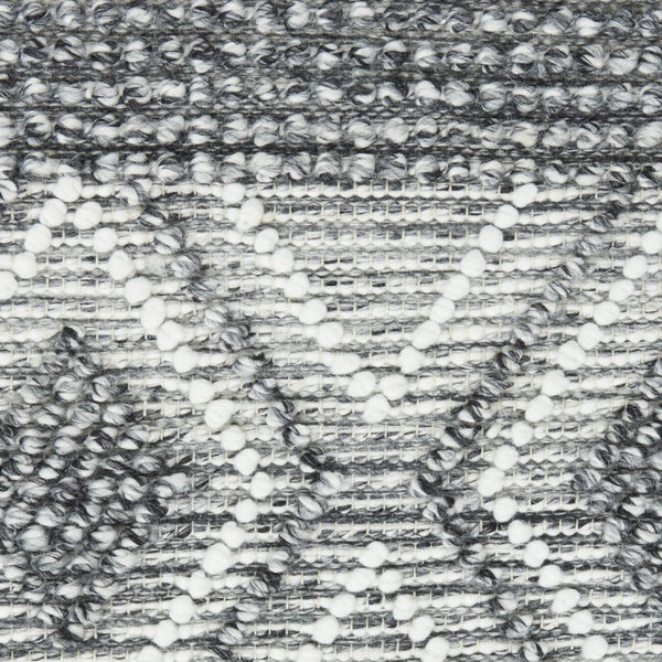 HomeRoots 4' Hand Woven Gray and Ivory Geometric Area Rug with Fringe - Stylish Bohemian Accent for Any Room 8' X 11' 533373
