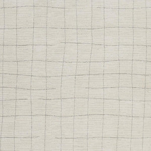 HomeRoots 4' Gray and Ivory Abstract Area Rug - Modern Scandinavian Design for Stylish Comfort and Durability 4' X 6' 533391