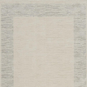 HomeRoots 4' Gray and Ivory Striped Area Rug - Modern Scandinavian Design for Entryways, Bedrooms, and More 4' X 6' 533392