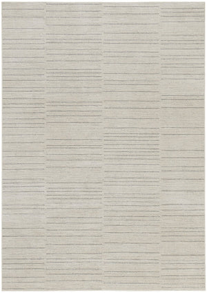 HomeRoots 4' Gray and Ivory Abstract Area Rug - Modern Scandinavian Design for Effortless Elegance and Comfort 4' X 6' 533393