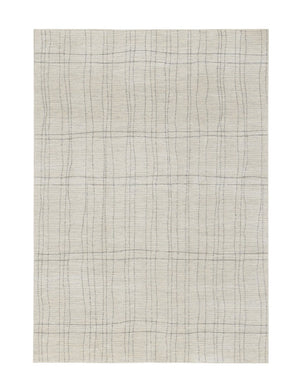 HomeRoots 4' Gray and Ivory Abstract Area Rug - Modern Scandinavian Design for Minimalist Home Decor Charm 4' X 6' 533394