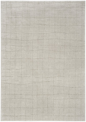 Homeroots 4' X 6' Beige And Gray Abstract Power Loom Area Rug  Polypropylene,Polyester 533395