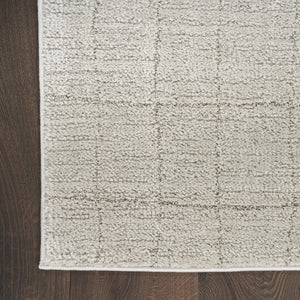 Homeroots 4' X 6' Beige And Gray Abstract Power Loom Area Rug  Polypropylene,Polyester 533395