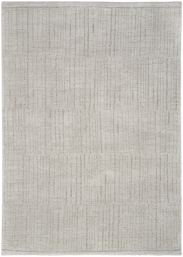 Homeroots 4' X 6' Gray And Silver Abstract Power Loom Area Rug  Polypropylene,Polyester 533396