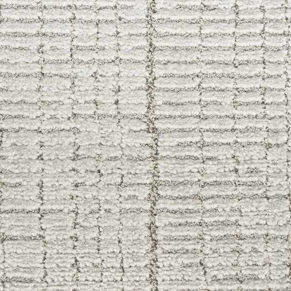 HomeRoots 4' Gray and Silver Abstract Area Rug - Modern Scandinavian Design for Stylish High-Traffic Spaces 4' X 6' 533396