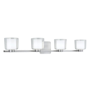 Alexus 34'' Wide 4-Light Vanity Light - Brushed Nickel 5334-BN-CL Norwell