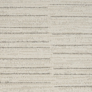 HomeRoots 4' Gray and Ivory Abstract Area Rug - Modern Scandinavian Design for Effortless Elegance and Comfort 5' X 7' 533400