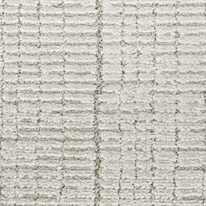 HomeRoots 4' Gray and Silver Abstract Area Rug - Modern Scandinavian Design for Stylish High-Traffic Spaces 5' X 7' 533403