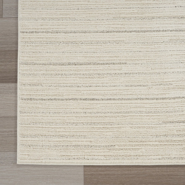 HomeRoots 4' Contemporary Gray and Ivory Abstract Area Rug - Stylish Scandinavian Design for Any Space 5' X 7' 533404