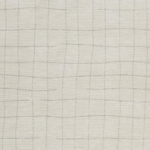 HomeRoots 4' Gray and Ivory Abstract Area Rug - Modern Scandinavian Design for Stylish Comfort and Durability 6' X 9' 533405