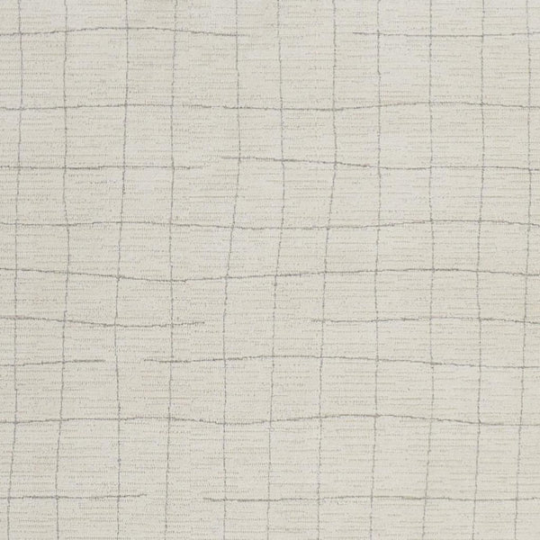 HomeRoots 4' Gray and Ivory Abstract Area Rug - Modern Scandinavian Design for Stylish Comfort and Durability 6' X 9' 533405