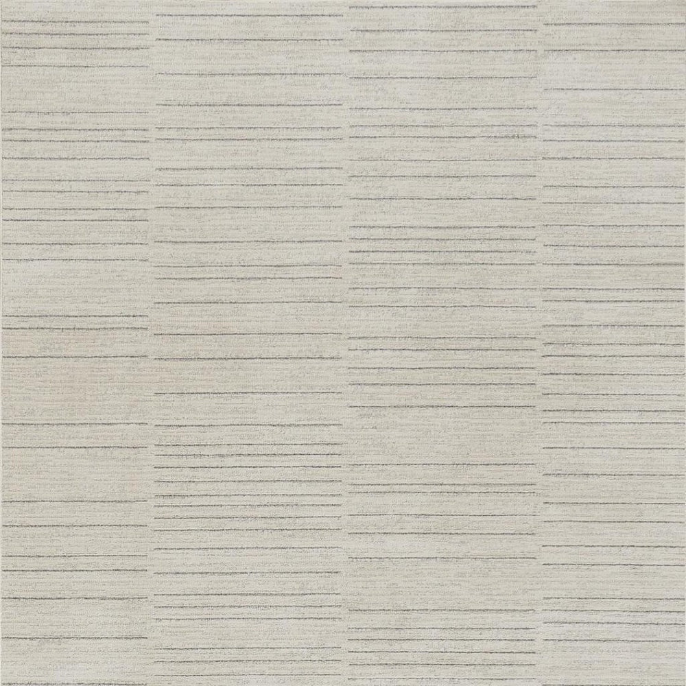 HomeRoots 4' Gray and Ivory Abstract Area Rug - Modern Scandinavian Design for Effortless Elegance and Comfort 6' X 9' 533407