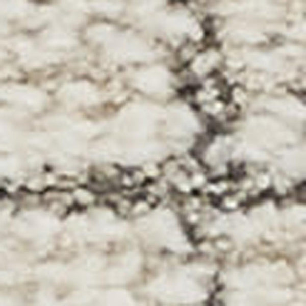 HomeRoots 4' Gray and Ivory Abstract Area Rug - Modern Scandinavian Design for Minimalist Home Decor Charm 6' X 9' 533408