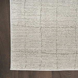 HomeRoots 5' Gray Abstract Area Rug - Scandinavian-Inspired, Durable, Modern Design Perfect for Any Room 6' X 9' 533409