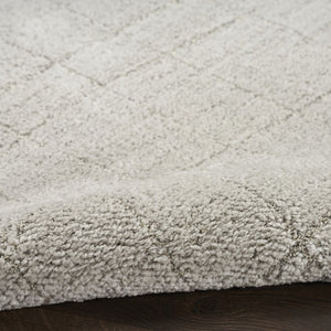 HomeRoots 5' Gray Abstract Area Rug - Scandinavian-Inspired, Durable, Modern Design Perfect for Any Room 6' X 9' 533409