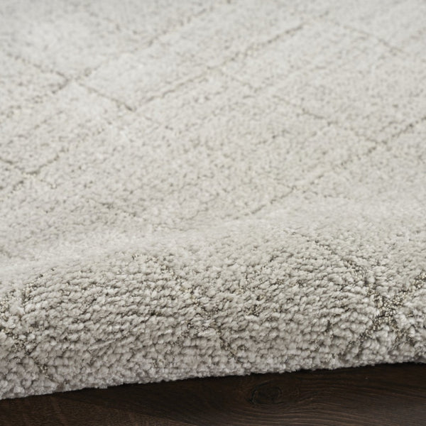 HomeRoots 5' Gray Abstract Area Rug - Scandinavian-Inspired, Durable, Modern Design Perfect for Any Room 6' X 9' 533409