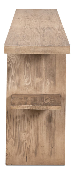 Sarreid Bodega Flaky Pine Finish Console Table - Rustic Charm For Your Home With Timeless Elegance Tan  53340